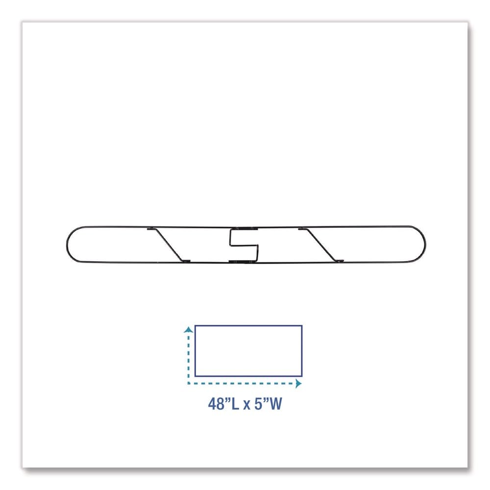 Amazon.com: Boardwalk BWK1448 48 in. x 5 in. Zinc Plated Clip-On